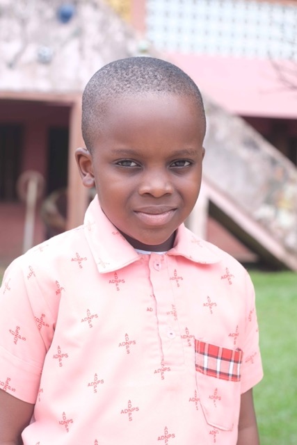 Young student in uniform