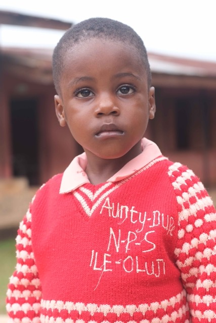 Student in red sweater